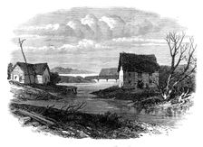 Chicago in 1830: Wolf's Point, at the junction of the north and south river branches, 1871. Creator: Unknown