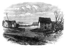 Chicago in 1830: Wolf's Point, at the junction of the north and south river branches, 1871. Creator: Unknown