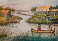 Chicago in 1833 c1930 (1933). Artist: Raoul Varin