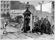 Chicago police telephone box, 1886