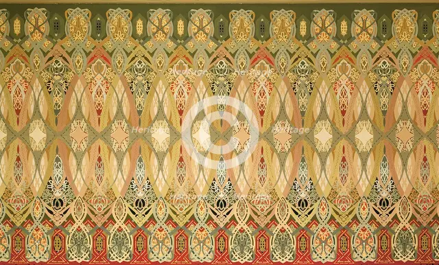 Chicago Stock Exchange Trading Room: Stencil, 1893/94. Creators: Adler & Sullivan, Louis Sullivan.