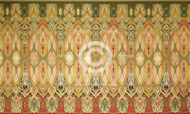 Chicago Stock Exchange Trading Room: Stencil, 1893/94. Creators: Adler & Sullivan, Louis Sullivan.