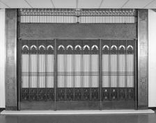 Chicago Stock Exchange Building: Elevator Enclosure Grille T-Plates, 1893/94. Creator: Adler & Sullivan