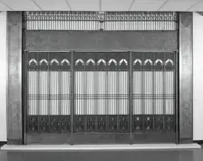 Chicago Stock Exchange Building: Elevator Enclosure Grille T-Plates, 1893/94. Creator: Adler & Sullivan
