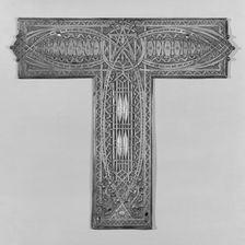 Chicago Stock Exchange Building: First Floor Elevator Enclosure Grille T-Plate, 1893/94. Creator: Adler & Sullivan