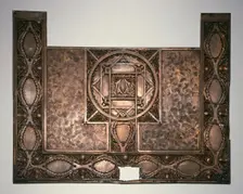 Chicago Stock Exchange Building: Kick Plate from Front Entrance, 1894. Creator: Louis Sullivan