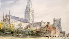 Chichester Cathedral Sussex, c1796-1837. Creator: John Constable