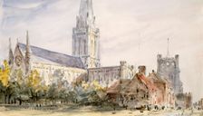 Chichester Cathedral Sussex, c1796-1837. Creator: John Constable