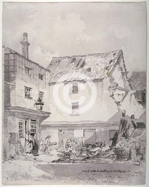 Chick Lane, City of London, 1825. Creator: Robert Blemmell Schnebbelie.