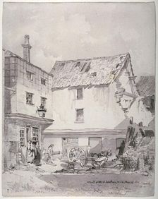 Chick Lane, City of London, 1825. Creator: Robert Blemmell Schnebbelie