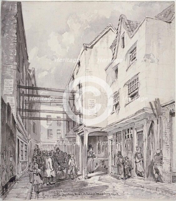 Chick Lane, City of London, 1825. Creator: Robert Blemmell Schnebbelie.
