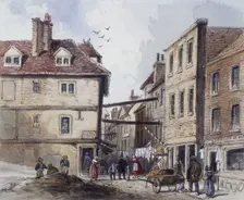 Chick Lane, London, c1840. Artist: J Maund