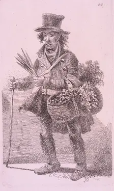 Chick-Weed Cries of London, 1819 Artist: John Thomas Smith