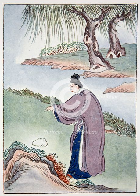 Chia Tzu-Lung finds the stone belonging to Mr Chen the alchemist, 1922. Artist: Unknown