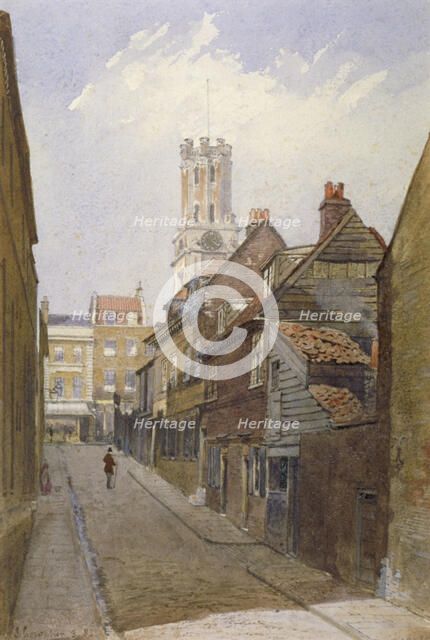 Chigwell Hill, Stepney, London, 1881. Artist: John Crowther