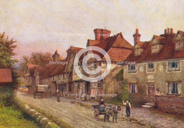 'Chiddingstone from the Corner of the Churchyard', 1907. Artist: William Biscombe Gardner.