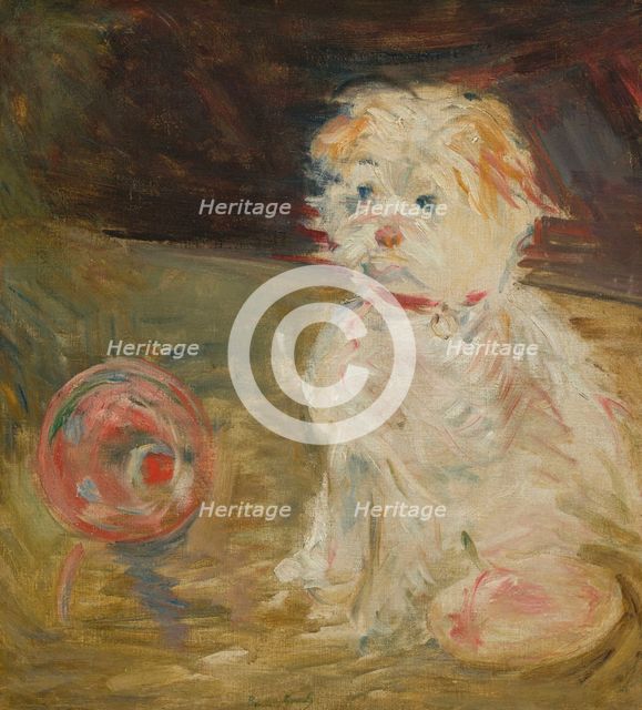 Chien au ballon. Creator: Morisot, Berthe (1841-1895).