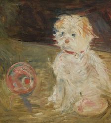 Chien au ballon. Creator: Morisot, Berthe (1841-1895)