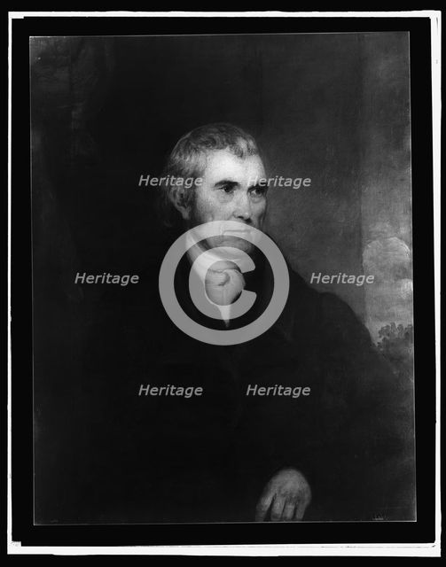 Chief Justice John Marshall, half-length portrait, c.between 1900 and 1912. Creator: Robert Matthew Sully.