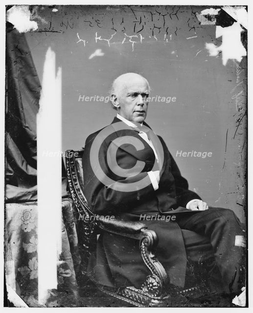 Chief Justice Salmon P. Chase, between 1860 and 1875. Creator: Unknown.