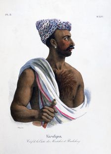 Chief of the Caste in Pondicherry (Puducherry) India, 1828. Artist: Marlet et Cie