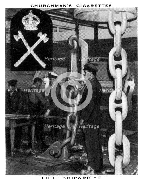 Chief Shipwright, 1937.Artist: WA & AC Churchman