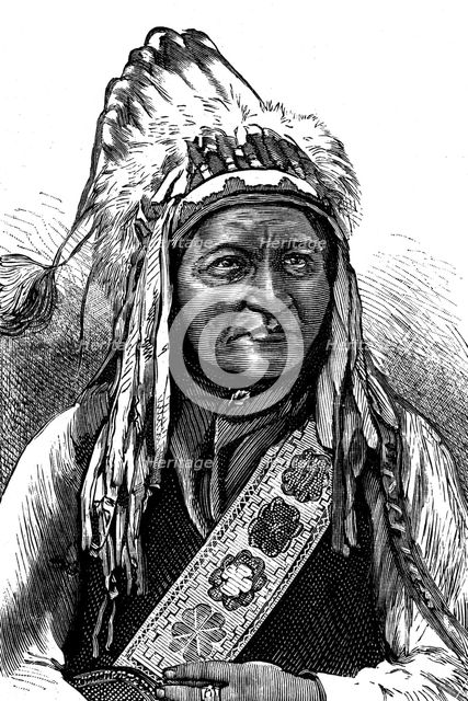 Chief Sitting Bull, American Indian, 19th century. Artist: Unknown