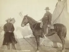 Chief Rocky Bear's home, 1891. Creator: John C. H. Grabill