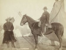 Chief Rocky Bear's home, 1891. Creator: John C. H. Grabill