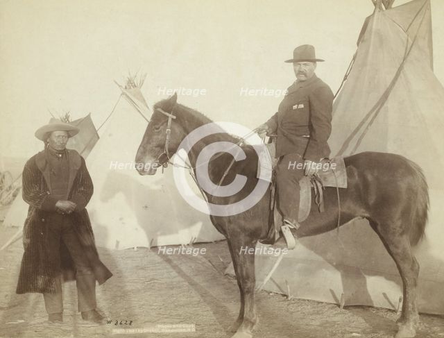 Chief Rocky Bear's home, 1891. Creator: John C. H. Grabill.