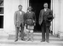 Chief Yukeoma, center, 1911. Creator: Harris & Ewing