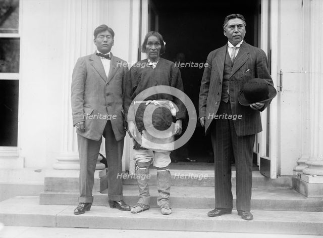 Chief Yukeoma, center, 1911. Creator: Harris & Ewing.