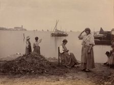 Chioggia, Under the Marina, c. 1870. Creator: Carlo Naya (Italian, 1816-1882)