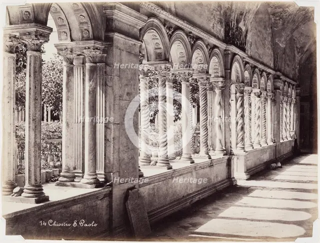 Chiostro S. Paolo, Rome, between 1850 and 1900. Creator: Unknown.