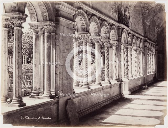 Chiostro S. Paolo, Rome, between 1850 and 1900. Creator: Unknown.