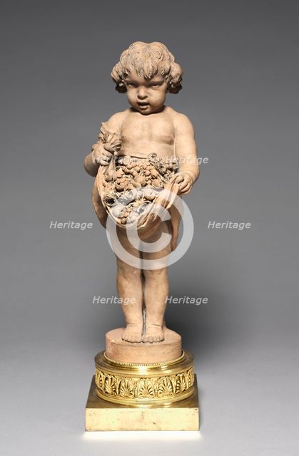 Child Carrying Fruit and Flowers, 18th-early 19th century. Creator: Clodion (French, 1738-1814).