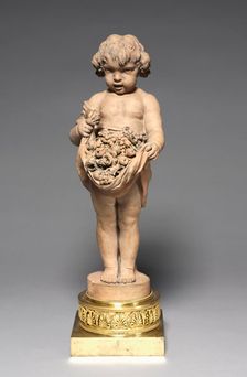 Child Carrying Fruit and Flowers, 18th-early 19th century. Creator: Clodion (French, 1738-1814)