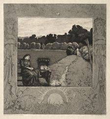 Child, from On Death, Part I, Opus XI (Kind, Vom Tode, Erster Teil, Opus XI), 1889. Creator: Max Klinger (German, 1857-1920)