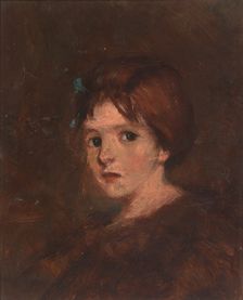 Child in Browns, ca. 1889. Creator: Alice Pike Barney