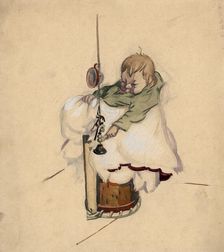 Child in "Naroysan". Selkups, 1920. Creator: A. G. Vargin