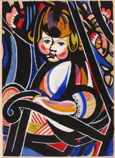 Child in Rocker, ca. 1916. Creator: Henry Lyman Saÿen