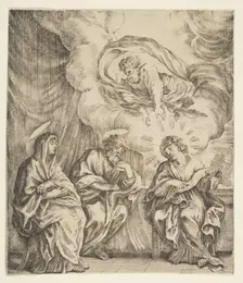 Child Jesus Explaining the Scriptures to His Mother and St. Joseph, ca. 1627. Creator: Stefano della Bella