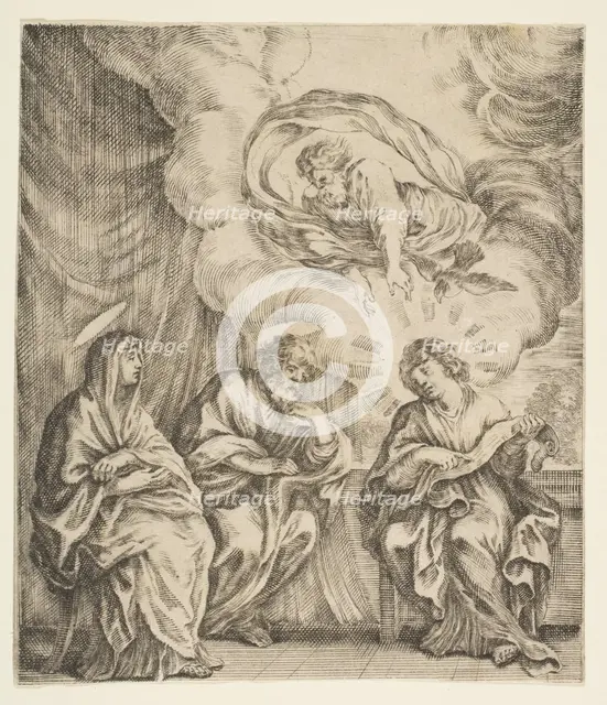 Child Jesus Explaining the Scriptures to His Mother and St. Joseph, ca. 1627. Creator: Stefano della Bella.