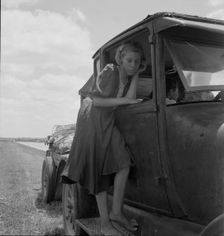 Child of Texas migrant family who follow the cotton crop, 1937. Creator: Dorothea Lange