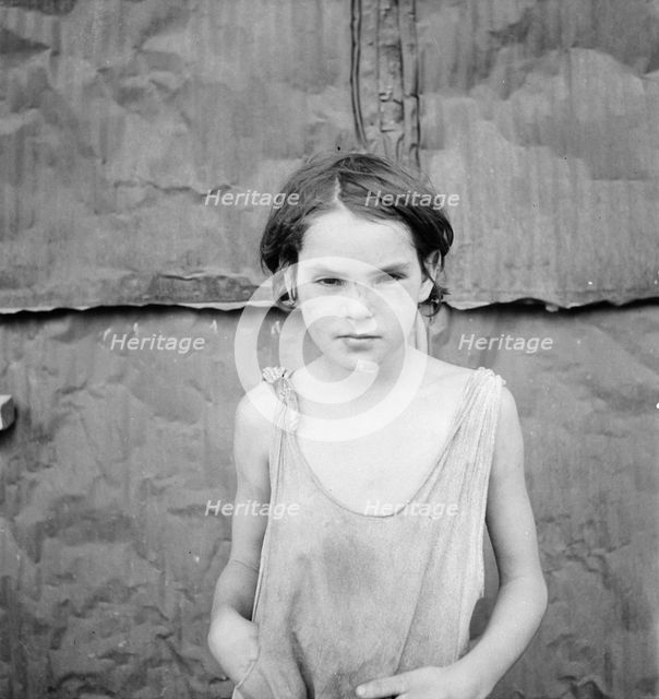 Child living in Oklahoma City shacktown, 1936. Creator: Dorothea Lange.