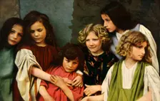 Child performers in the Oberammergau Passion Play, 1922. Creator: Henry Traut
