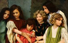 Child performers in the Oberammergau Passion Play, 1922. Creator: Henry Traut