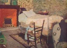 Child Playing: Annette Roussel in a Front of a Wooden Chair c1900, (c1932). Artist: Edouard Vuillard