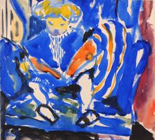 Child Reading, 1915-1918. Creator: Henry Lyman Saÿen