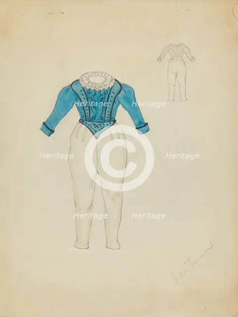 Child's Trousers and Top, 1935/1942. Creator: Esther Peck.